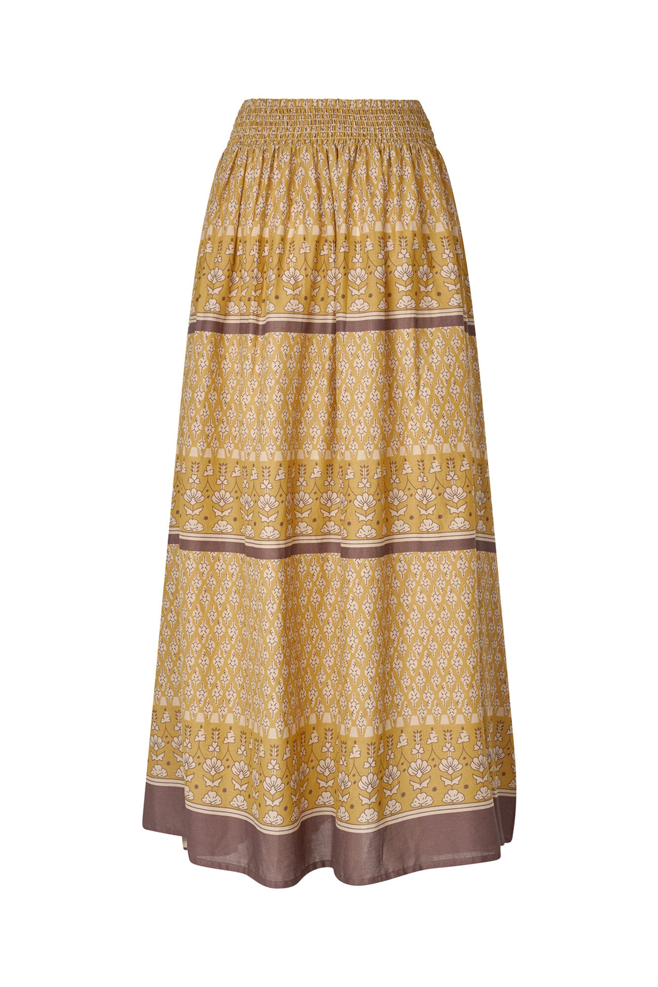Diamond Maxi nederdel - Mustard